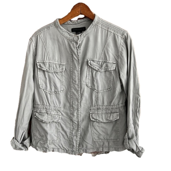 𝅺ANTHROPOLOGIE SANCTUARY Snap Button Safari Cargo Jacket - Picture 1 of 5